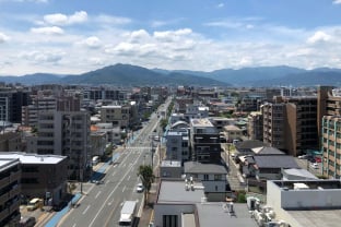 バルコニーから見た風景